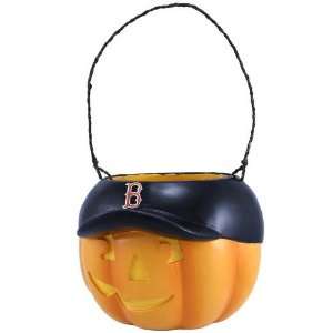 Boston Red Sox Halloween Pumpkin Bucket 