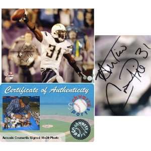  Antonio Cromartie Signed Chargers 109yd TD Return 16x20 