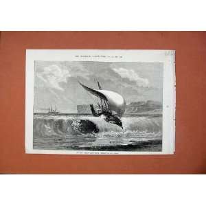   Fine Art 1873 East African Slave Trade Ship Wreck Dhow