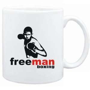    Mug White  FREE MAN  Boxing  Sports: Sports & Outdoors