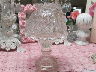 PIECE CUTGLASS CANDLE LAMP~Shabby~Cottage~Chic~Country  