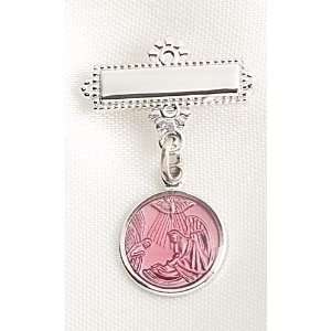   and Pink Engraveable Baby Girl Guardian Angel Pins: Home & Kitchen