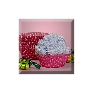   : 200ea   2 X 1 1/4 Pink Polka Dot Cupcake Baking Cup: Home & Kitchen