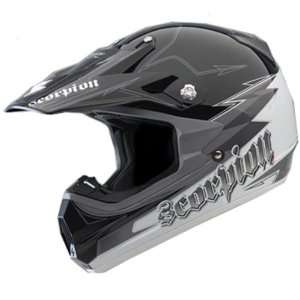  Scorpion Ampt VX 24 Off Road Motorcycle Helmet   Silver 
