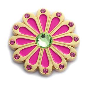 Swarovski Crystal Ball Marker Set, Golden Pink Flower  
