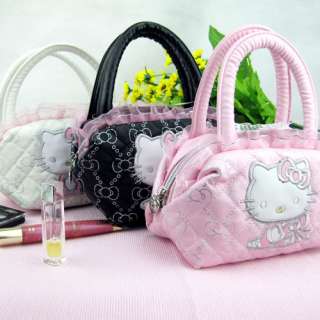 New Hellokitty Cute Hand Tote Cosmetic Bag Makeup Purse Lady Gift Girl 