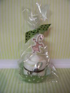 MONKEY diaper cupcakes boy/girl baby shower favor or decoration  