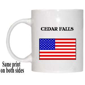  US Flag   Cedar Falls, Iowa (IA) Mug 
