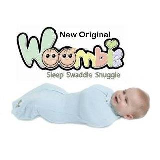 The Original Woombie Baby Cocoon Swaddle (Newborn (5 13 lbs), Blue 