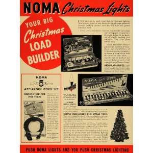 1939 Ad Noma Electric Corp. Christmas Tree Lighting   Original Print 