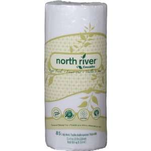 North River kitchen roll towel, perforated, 2 ply, 85 sheets/roll, 30 