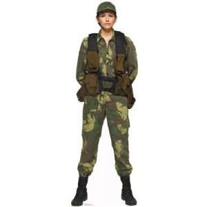Female Soldier army military Decorative Standup Standee