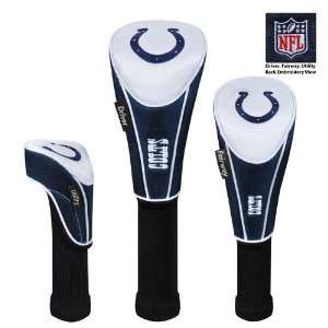  Indianapolis Colts 3pc Golf Club/Wood Head Cover Set 