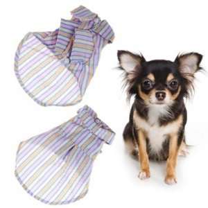  Pet Dog Checked Shirt Coat Jacket Clothes Apparel S#: Pet 