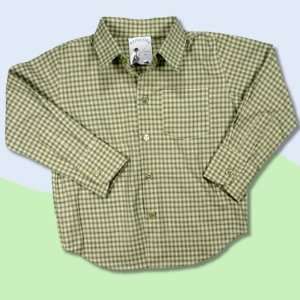  Baby LIMITED EDITIONS Green Check Long Sleeve Shirt: Baby