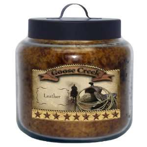  Goose Creek 64 Ounce Leather Western Series Jar Candle 