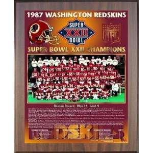  1987 Washington Redskins Super Bowl Championship Team 