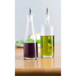   Classic Glass Vinegar and Oil Cruet Set Pour Spouts