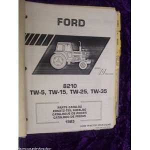  Ford 8210/TW5/TW15/TW25/TW35 OEM Parts Manual Ford 8210 