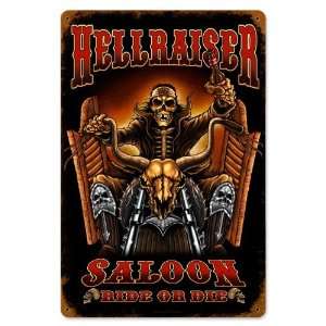  Hell Raiser Vintaged Metal Sign
