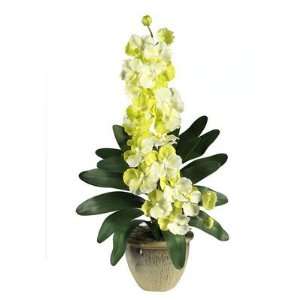   Double Stem Vanda Orchid Silk Flower Arrangement