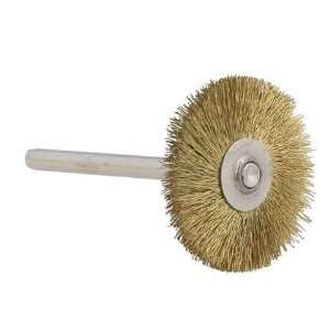 Foredom Mounted Brass Brush Wheel 1 Head OD 1/8 Shank Diameter 