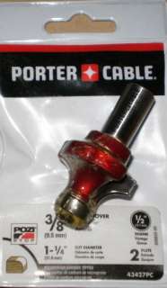 PORTER CABLE 43427PC 3/8 INCH ROUNDOVER ROUTER BIT  