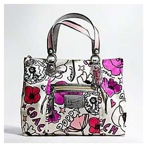  COACH 17724 Womens Lurex Gallery Handbag Purse Authentic W 
