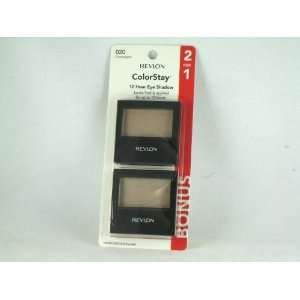  Revlon ColorStay 12 Hour Eye Shadow 2 For 1 Champagne #020 