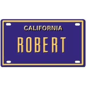   Robert Mini Personalized California License Plate 