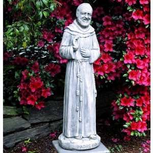  Campania Padre Pio Garden Statue, Greystone: Patio, Lawn 