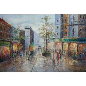  Fine Oil Painting, Paris Street SP06 24x36
