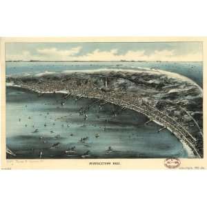 Historic Panoramic Map Provincetown, Mass. / published by Walker Lith 