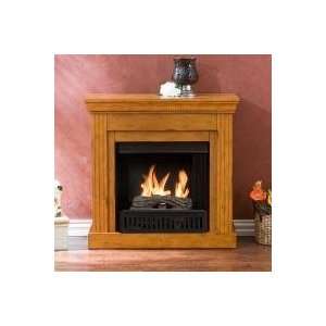   Plantation Oak Gel Fuel Fireplace by Southern Enterprises: Home