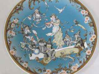  and Boch Mettlach First Issue Snow White and Seven Dwarfs Plate  
