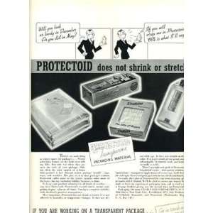  Protectoid Magazine Ad Packaging Material 1930s 