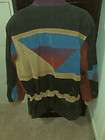 Coat of Many Colors   Womens Suede Leather Jacket Size Small