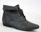 WOMENS ANKLE LACE UP PIXIE LADIES FLAT BOOTS SIZE 6 39