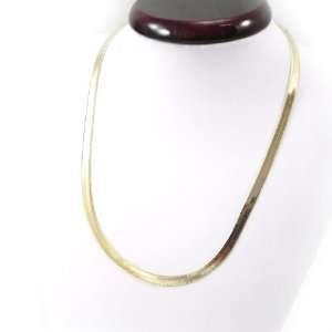  Necklace plated gold Design Miroir 42 cm (16. 54) 4 mm 