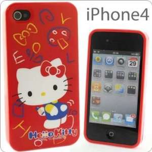  Sanrio Character Soft TPU Jacket for iPhone 4 (Hello Kitty 