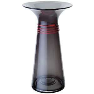 Dartington Crystal Little Black Dress Tall Vase (Red)  