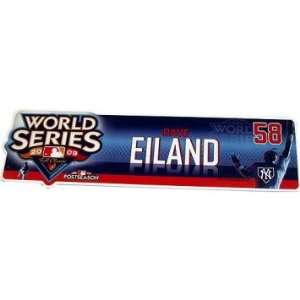  Dave Eiland #58 2009 Yankees World Series Locker Room 