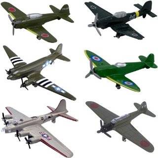  World War II Replica Fighter Air Planes  Set of six Toys 