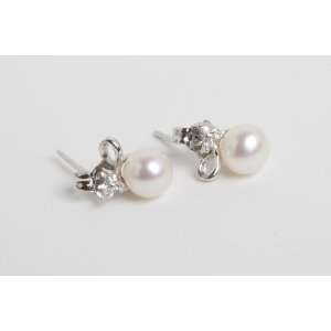  mmpearl(Michael Mikado) 6.0 7.0mm White Pearl Gold Plated 