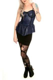  Lip Service Black Blue Leopard Cami Dress: Clothing