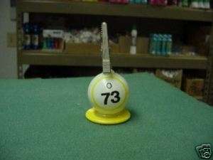REAL BINGO BALL ADMISSION HOLDER W/NUMBER  