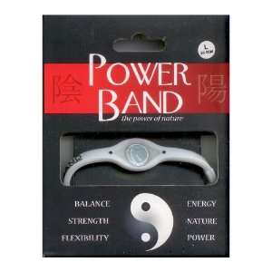 Power Energy Band   White, Large 20.5cm