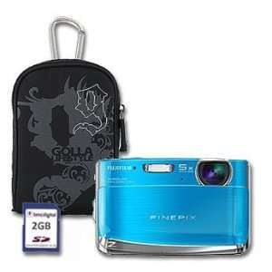  Fuji Z70 Blue 12mp Digital Camera Bundle with 2GB SD Card 