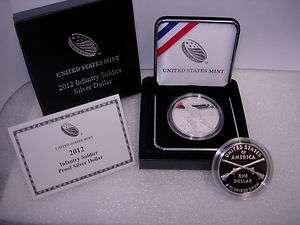 2012 Infantry Soldier Proof Silver Dollar (NF1)  