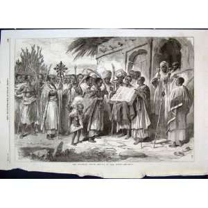   Church Festival Palm Sunday Africa Print 1868